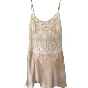 Ivory Victoria Secret Silk & Lace Cami